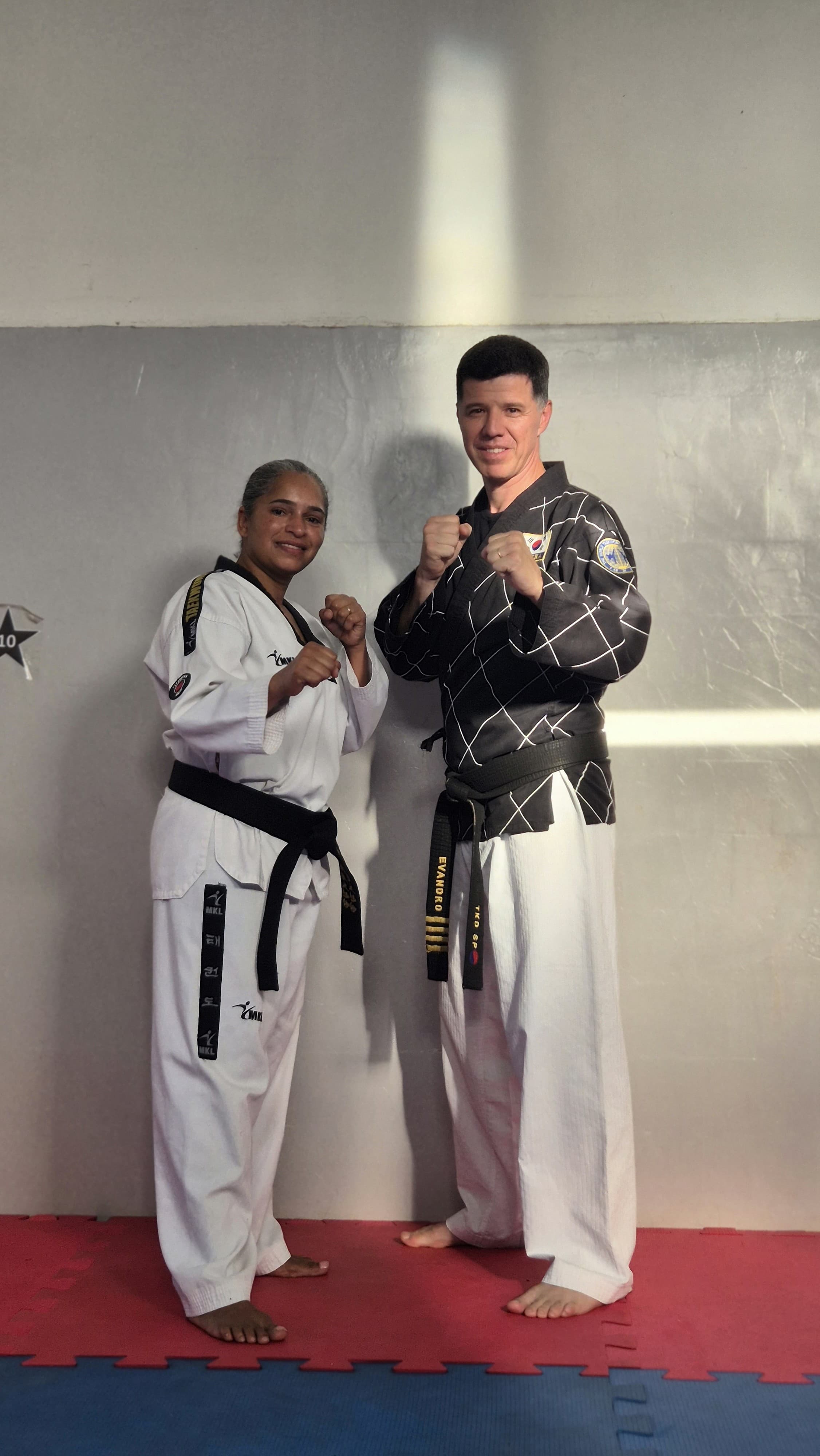 Mestre Evandro Andrade e a Kyosanim Ritinha na União Andrade